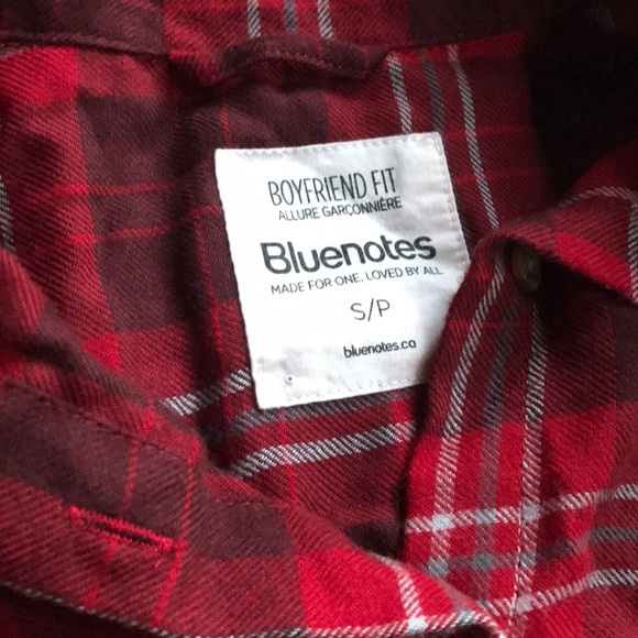 Bluenotes plaid top - Picture 2 of 5